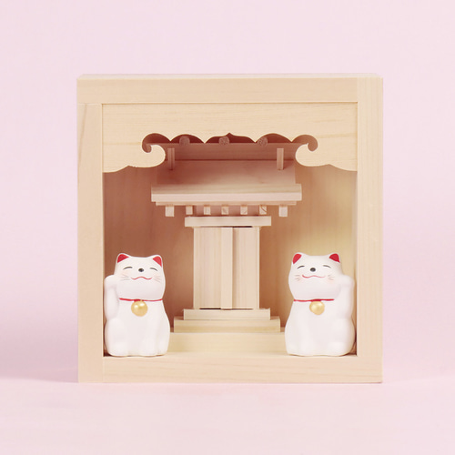 選べる招き猫】マスに入った！幸せ招く にゃんこ宮 ミニ / おみくじ