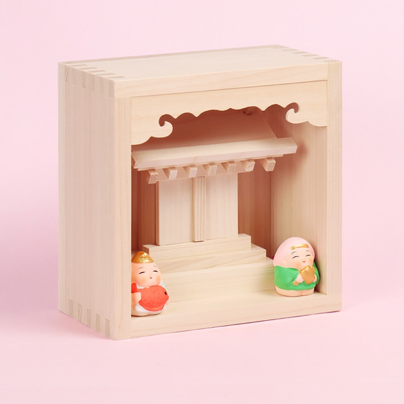 マスに入った！ 幸せ招く えびすだいこく宮 / お守り飾り 恵比寿様