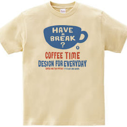 【T様専用オーダー】coffee time-～have a break?～　片面プリンTシャツ【受注生産品】 1枚目の画像