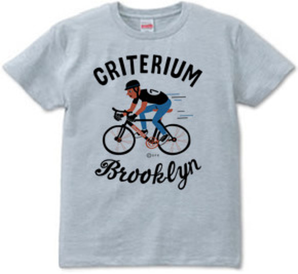 【再販】ブルックリン★自転車レース　 S〜XL Tシャツ【受注生産品】 2枚目の画像
