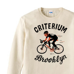 【再販】ブルックリン★自転車レース　長袖Tシャツ S～XL【受注生産品】 1枚目の画像