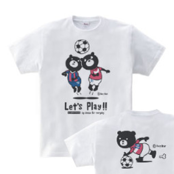 Soccer &amp; Easy☆Bear 150（女款S-M）T卹【訂製】 第1張的照片