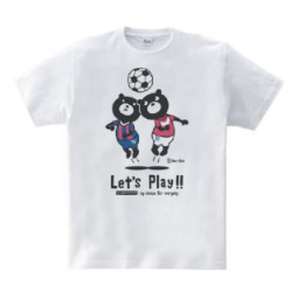 Soccer &amp; Easy☆Bear 150（女款S-M）T卹【訂製】 第2張的照片