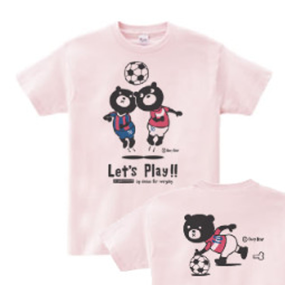 Soccer &amp; Easy☆Bear 150（女款S-M）T卹【訂製】 第1張的照片