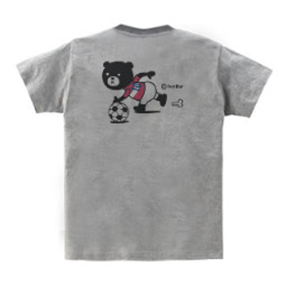 サッカー＆イージー☆ベア　WM～WL•S～XL　Tシャツ【受注生産品】 3枚目の画像