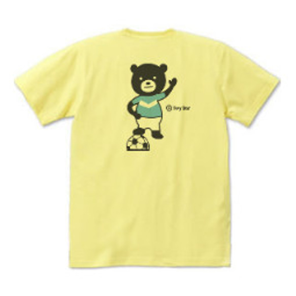 サッカー＆イージー☆ベア　 S〜XL Tシャツ【受注生産品】 3枚目の画像