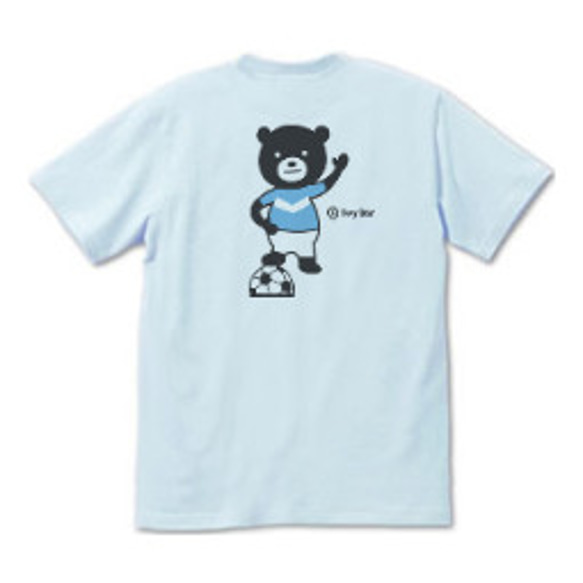 サッカー＆イージー☆ベア　 S〜XL Tシャツ【受注生産品】 3枚目の画像