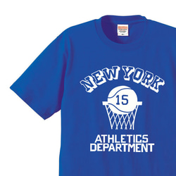 【再販】バスケットボール☆NEW YORK   XS～XL　Tシャツ【受注生産品】 1枚目の画像
