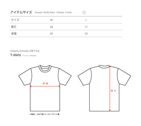 【注意！薄手生地】Nutrition Facts（栄養成分表） ドルマンTシャツ【受注生産品】 4枚目の画像