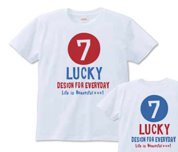 サークル・ナンバリング 7 S〜XL Tシャツ 【受注生産品】 Tシャツ 
