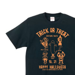 【再販】ハロウィン TRICK OR TREAT　Tシャツ 【受注生産品】 1枚目の画像