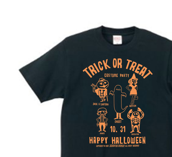 【再販】ハロウィン TRICK OR TREAT　Tシャツ 【受注生産品】 1枚目の画像