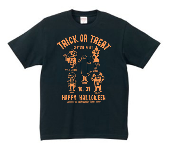 【再販】ハロウィン TRICK OR TREAT　Tシャツ 【受注生産品】 2枚目の画像