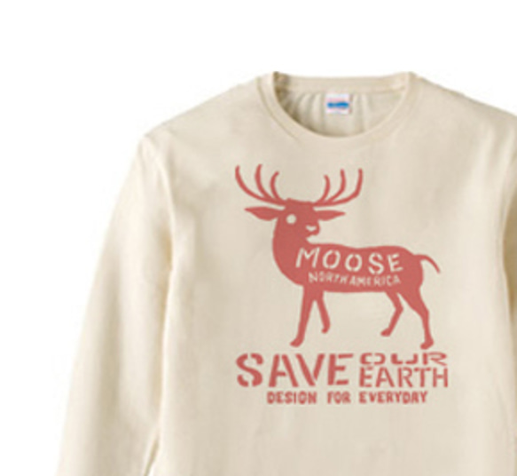 moose　 長袖Tシャツ S～XL【受注生産品】 1枚目の画像