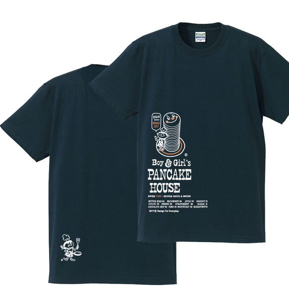 【再販】Boy & Girl's　パンケーキ　150.160（女性M.L）S〜XL　Tシャツ　【受注生産品】 1枚目の画像