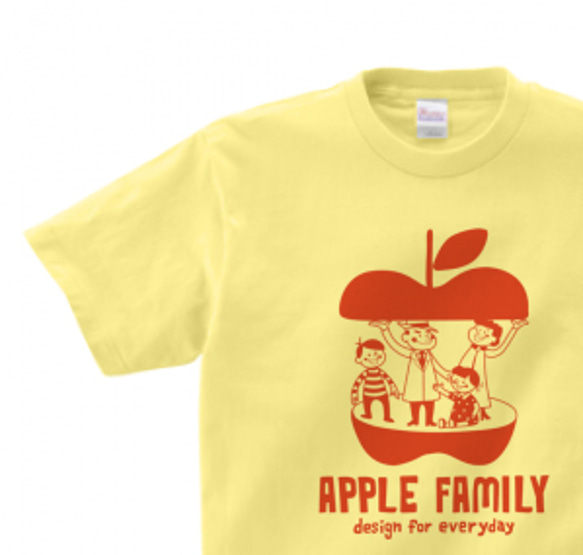 APPLE FAMILY 　 WM～WL•S～XL　Tシャツ【受注生産品】 1枚目の画像