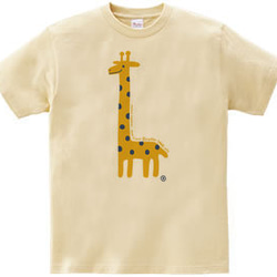 【再販】giraffe☆キリン　 WM～WL•S～XL　Tシャツ【受注生産品】 2枚目の画像