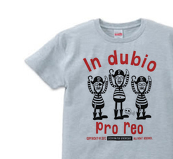 海賊～in dubio pro reo～　S～XL　Tシャツ【受注生産品】 1枚目の画像