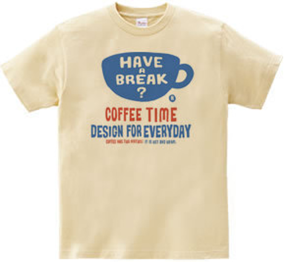 【再販】coffee time-～have a break?～　 WM～WL•S～XL　Tシャツ【受注生産品】 2枚目の画像