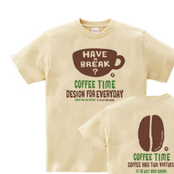 coffee time-～have a break?～ WM～WL•S～XL　Tシャツ【受注生産品】 1枚目の画像