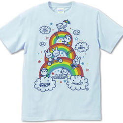 虹&アニマルズ　S～XL　Tシャツ【受注生産品】 2枚目の画像