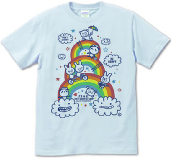 虹&アニマルズ　S～XL　Tシャツ【受注生産品】 2枚目の画像