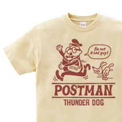 ポストマンとサンダードッグ　片面　 WM～WL•S～XL　Tシャツ【受注生産品】 1枚目の画像