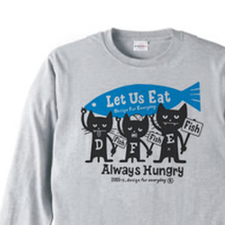 飢餓3貓長袖短衫S〜XL [階乘積] 第1張的照片