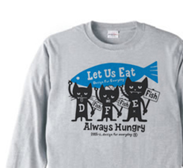 飢餓3貓長袖短衫S〜XL [階乘積] 第1張的照片