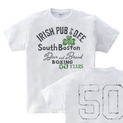 【再販】ボストン　アイリッシュパブ【両面】WM～WL•S～XL　Tシャツ【受注生産品】 1枚目の画像