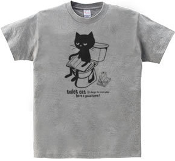 【再販】トイレとねこ　WM～WL•S～XL　Tシャツ【受注生産品】 2枚目の画像