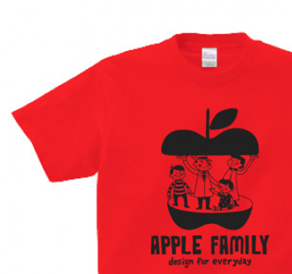 APPLE FAMILY 150.160（女ML）T卹【定制】 第1張的照片