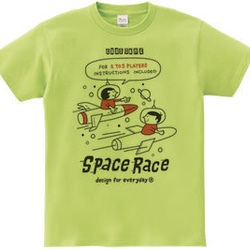 SPACE-～アメリカン・レトロ・ゲーム～ 150.160（女性M.L） Tシャツ【受注生産品】 1枚目の画像