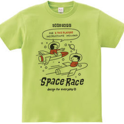 SPACE-～アメリカン・レトロ・ゲーム～ 150.160（女性M.L） Tシャツ【受注生産品】 2枚目の画像