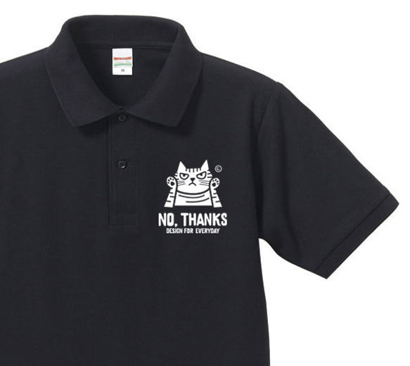 【P的專用訂購頁面】NO，THANKS~Neko系列~Polo襯衫XXL尺寸【定制訂單】 第1張的照片