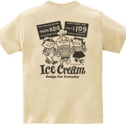 アイスクリームBoy&Girl　両面　WM～WL•S～XL　Tシャツ【受注生産品】 3枚目の画像