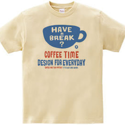 【S様専用オーダー】coffee time-～have a break?～　片面プリンTシャツ【受注生産品】 1枚目の画像