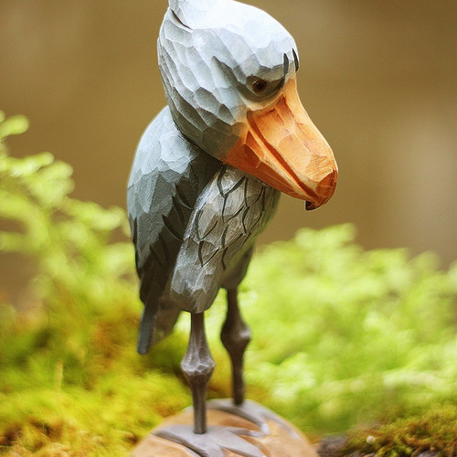 ハシビロコウ 置物 バスウッド その他置物 木工房FAN＆HAN 通販