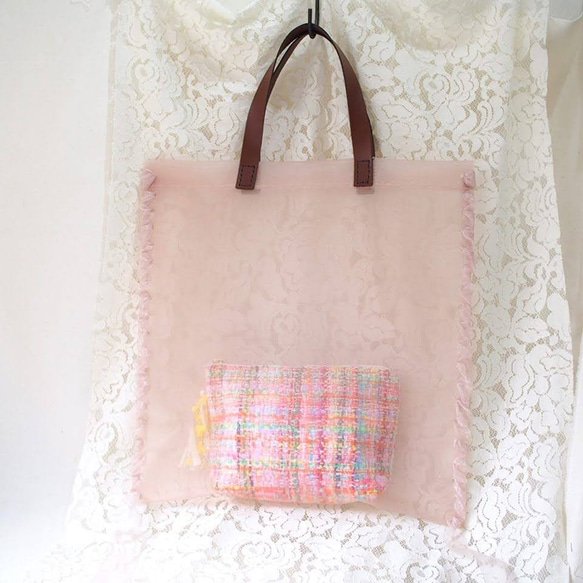 モジョカマー【Mojocamar】 メッシュバッグ　ピンク モジョカマー【Mojocamar】 メッシュバッグ ピンク モジョカマー