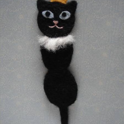 黒猫ちゃんのしおり（クラウン・Sサイズ） 3枚目の画像