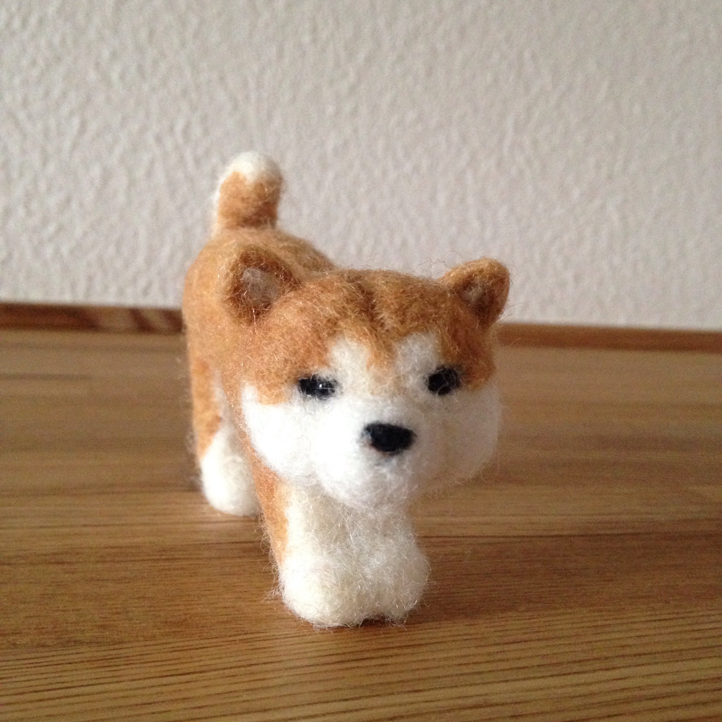 羊毛フェルト 秋田犬のこども 羊毛フェルト fab! HandWorks 通販