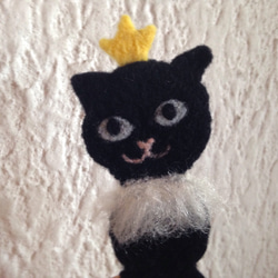 黒猫ちゃんのしおり（クラウン・Lサイズ） 4枚目の画像