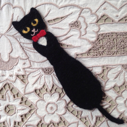 黒猫ちゃんのしおり（タキシード・Lサイズ） 6枚目の画像