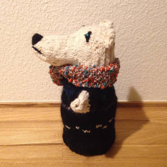 【北欧風】ダンディなオオカミの編みぐるみ 7枚目の画像