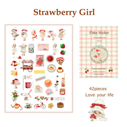 フレークシール　☆ Strawberry Girl (ｽﾄﾛﾍﾞﾘｰｶﾞｰﾙ)☆ 3枚目の画像