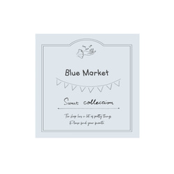フレークシール　☆ Blue Market (ﾌﾞﾙｰﾏｰｹｯﾄ）☆ 1枚目の画像