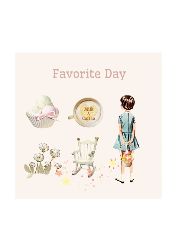 フレークシール　☆ Favorite Day #1☆ 5枚目の画像