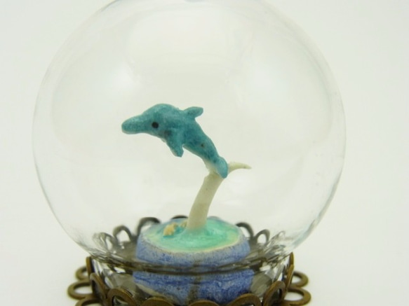 再販・ガラスドーム～まめイルカ～ 3枚目の画像