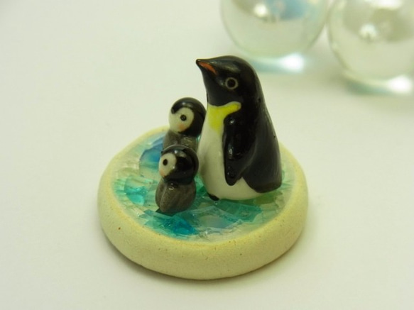 再販・まめ皇帝ペンギンの親子 4枚目の画像