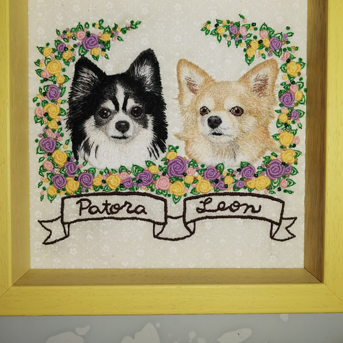 M様 オーダー刺繍立体額〈非売品〉 その他置物 だり 通販｜Creema  